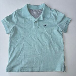 VINEYARD VINES Boys 6 Seafoam Blue Short Sleeve Pique Polo Shirt PP14